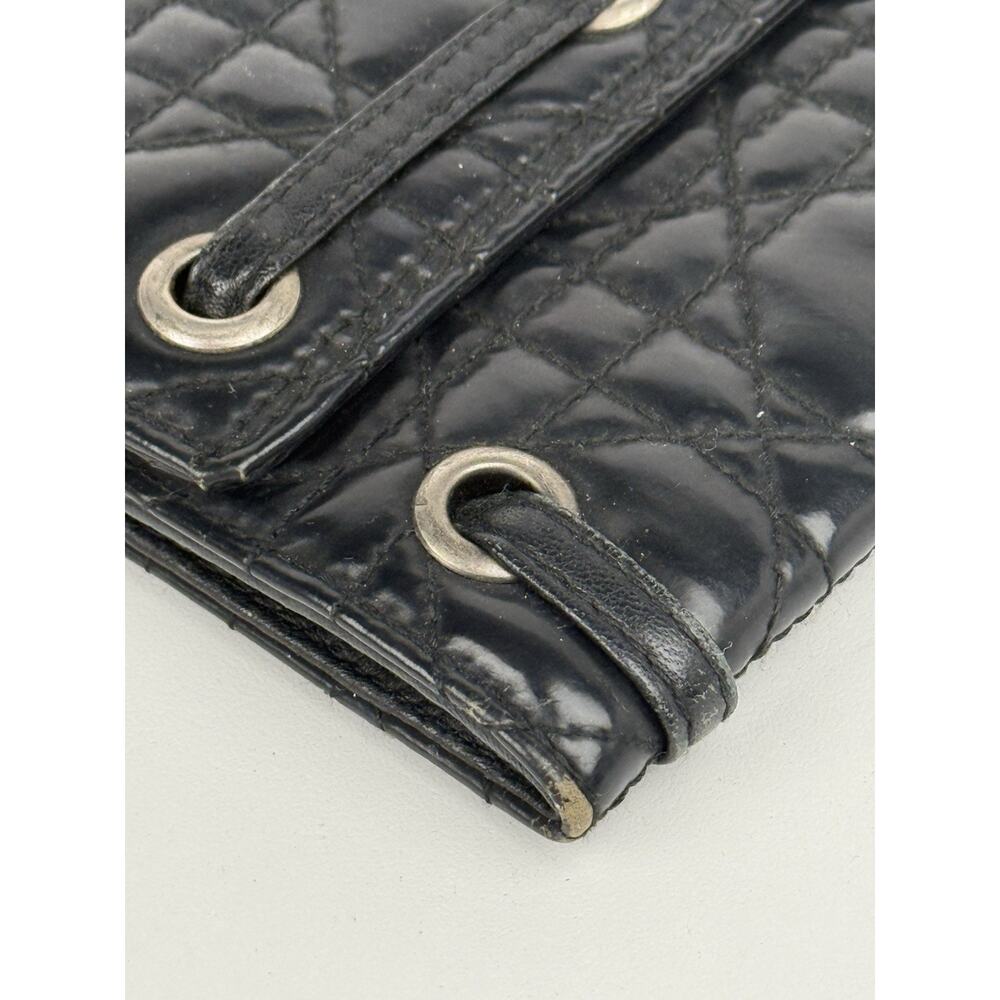 Dior Vintage Cannage Black Leather Clutch - Picture 6 of 9